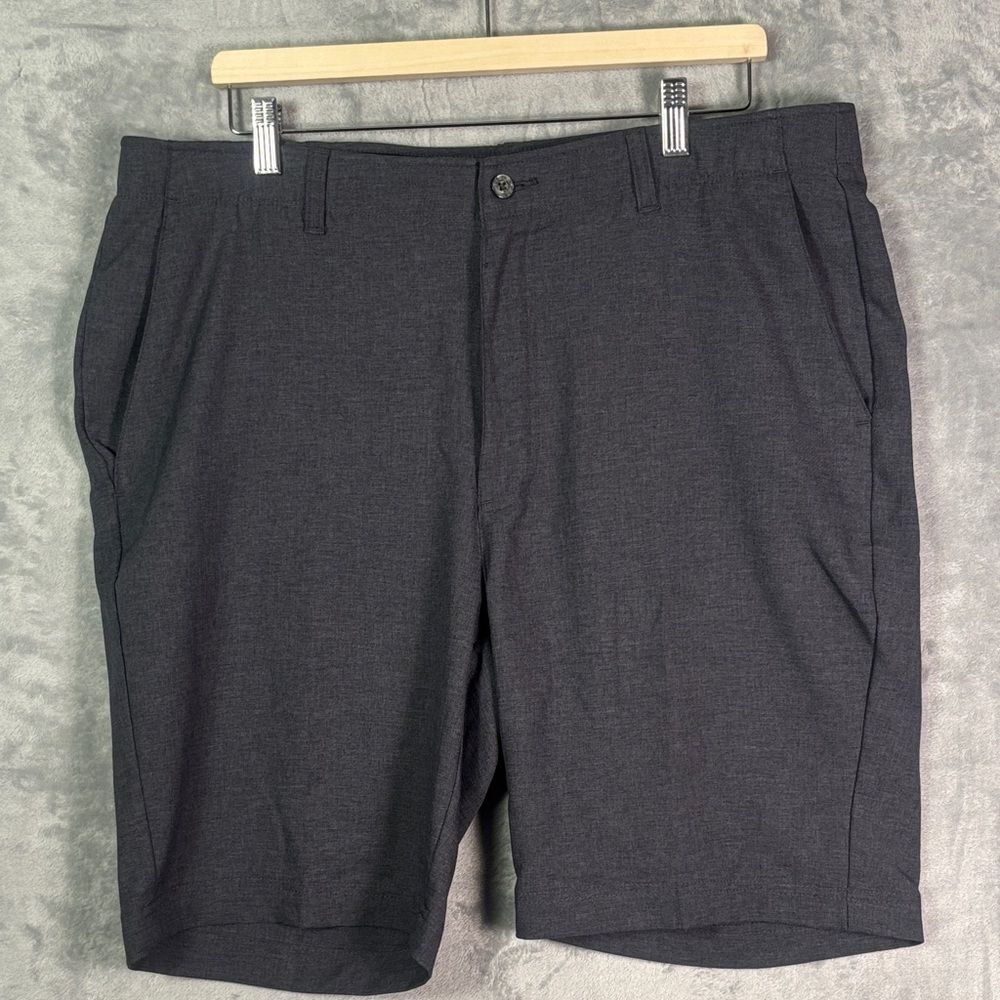 Pebble Beach Dry-Luxe Performance Charcoal Gray Golf Athletic Shorts Size 38